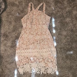 white lace dress